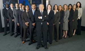 Sir Alan Sugar and the candidates
