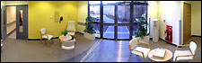 Reception area at Derby Hospital's mortuary