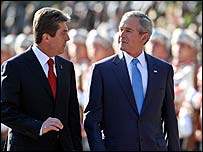 Bush Bulgaristan Cumhurbaşkanı Georgy Parvanov