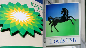 BP and Lloyds logos