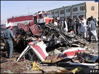 صحنه انفجار در قندهار 