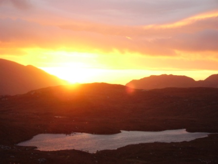 sunrise in harris mountain pass