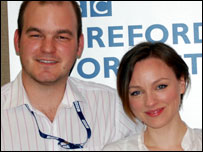 Andrew Easton with Melanie Gutteridge