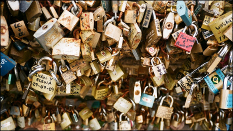 Padlocks on the Ponte Milvio