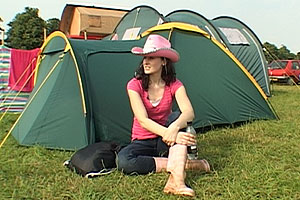 Sleeping under canvas, light rain, the toilets and the showers...but that's what a music festival's all about.