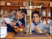 Victorian Sweet shop at Blists Hill