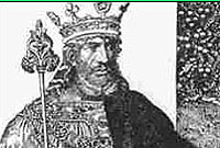 Llun dychmygol o'r Brenin Arthur