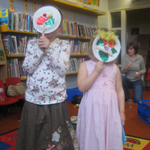 The children made fun RaW masks