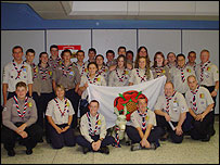 The Uganda 2005 team at Manchester Airport
