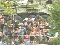 Beslan, na república russa da Ossétia do Norte