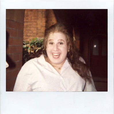 Matt Lucas make-up polaroid