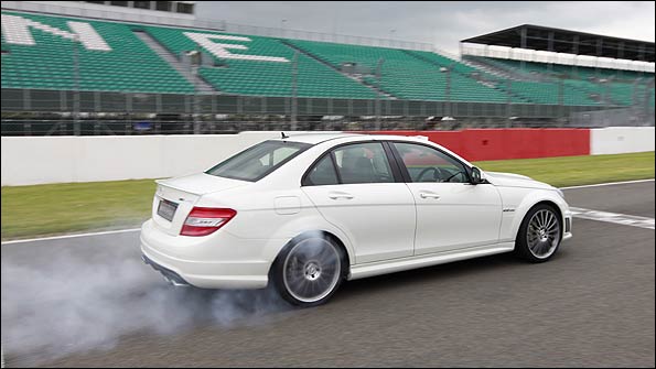 The tyres take some punishment