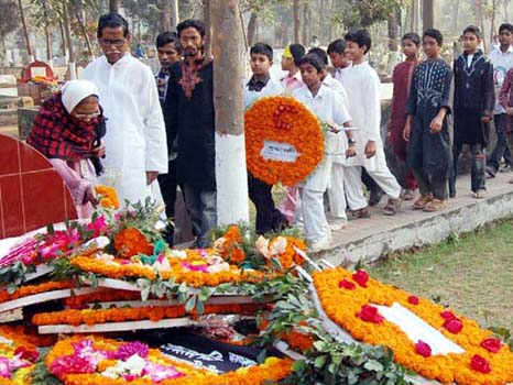 ভাষা শহীদদের কবরে