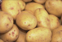 Performing with potatoes