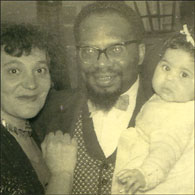 Ros with her mother and father