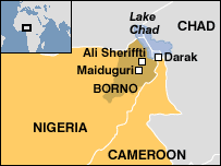Mapa do Lago Chade