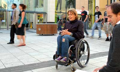 Tanni in Cardiff city centre 