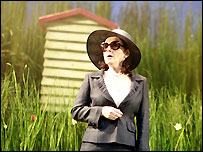 Lesley Joseph as Flora in Humble Boy.