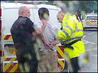 گلاسگو سے گرفتار شدہ ایک شخص