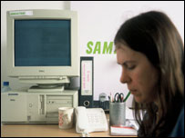 Counsellor working at a branch of Samaritans.