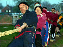 Sandhurst tug of war team