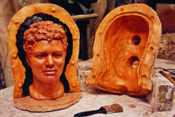 Image: A sculpture of Jackie Kay by Michael Snowden