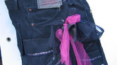 Black denim ribbon...