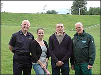 Iain Black, Jan Duff and rescuers