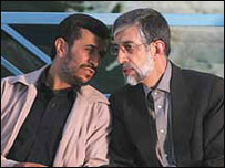 حداد عادل و احمدی نژاد