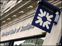 Royal Bank of Scotland sign