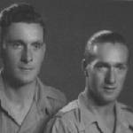 Bill Cheall with friend and comrade Charlie Lee. The latter fell at Sicily.
