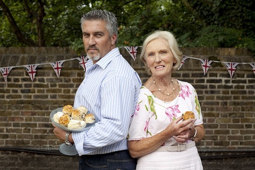 Paul Hollywood and Mary Berry in Great British Bake Off