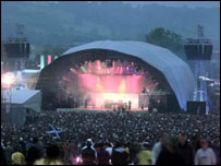 Glastonburry festival çadırı