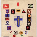 The order of service, showing the regimental badges of the 21st Army Group.