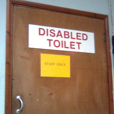 Disabled Toilet - Staff Only