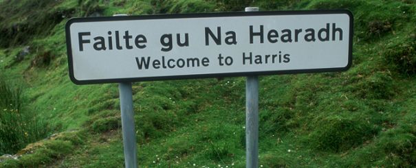 Gaelic sign in Harris