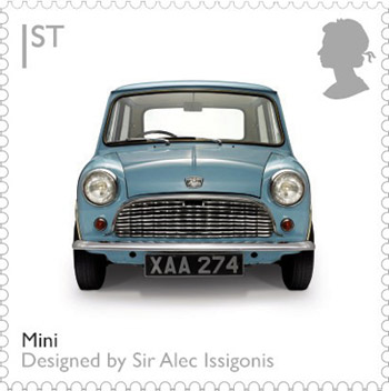 Mini stamp, from the British Design Classics series