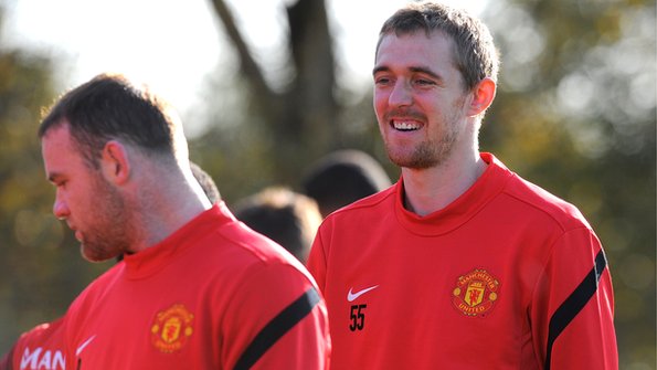 Darren Fletcher in training