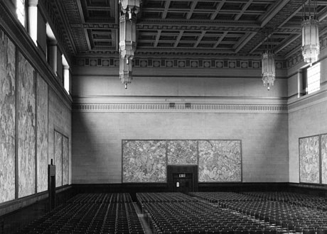 The interior of the Brangwyn Hall, taken in 1949