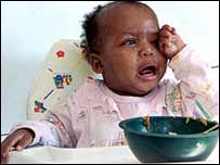 एड्स पीड़ित बच्चा