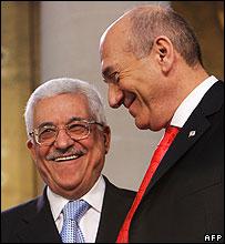 محمود عباس اور ایہود اولمرت 