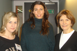 L-R Kate Fox, Alanna Maltby, Joan Bakewell