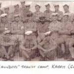 Royal Naval Beach Signal Section no 5 1942-1944. Picture taken in 1943 at HMS Saunders transit camp, Kabrit (Suez Canal)