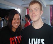 CYTO cast members Rachel Berry and Sam Crisp