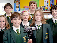 Pupils at St Peter's High School in Gloucester take part in School Report 2009