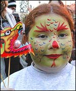 Child with facepaint