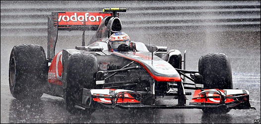 Jenson Button en acción en Canadá