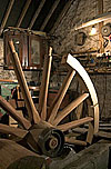 A partly built wheel in Davey's workshop