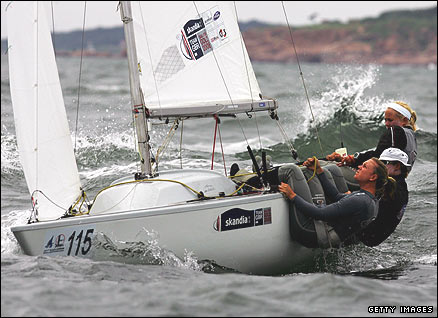 Team GB - the Yngling girls