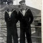 Pals: Walter Cross and Rex Houghton HMS Ganges 1940